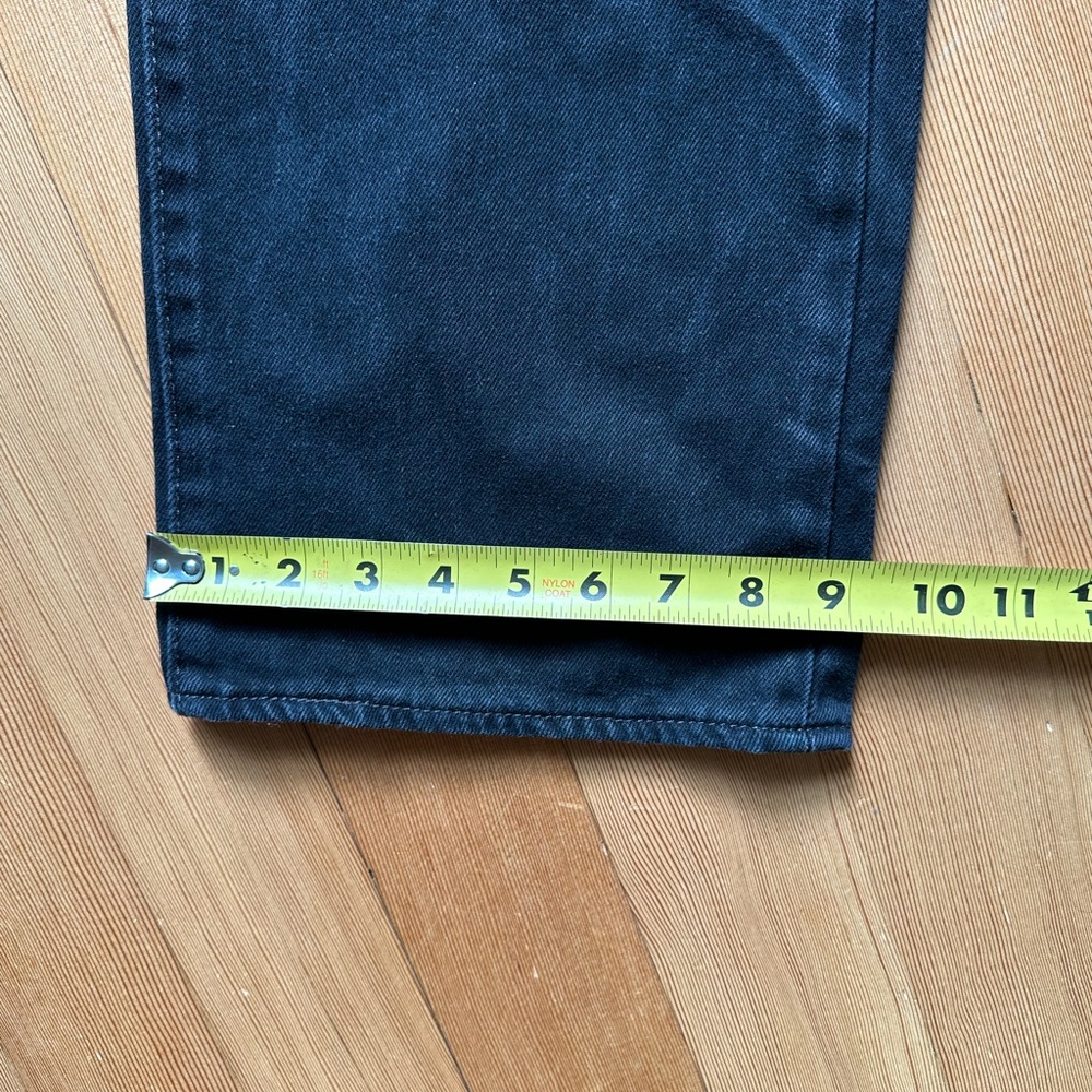 Levi’s 501 Button Fly Jeans Men’s 38x32 Straight Leg Black Made In Mexico - Picture 11 of 12